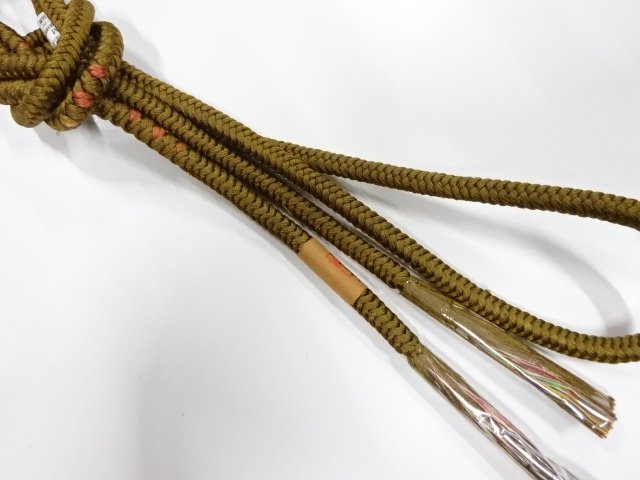 未使用品　正絹　手組帯締め